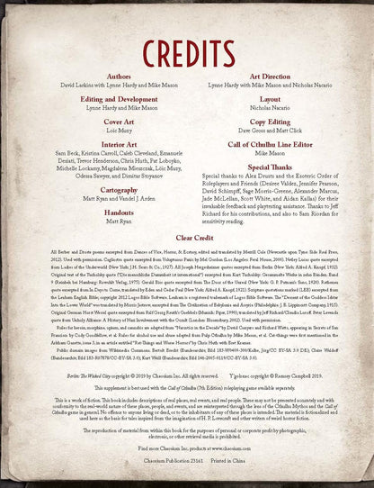 Berlin: The Wicked City: Call of Cthulhu 7th Ed 2