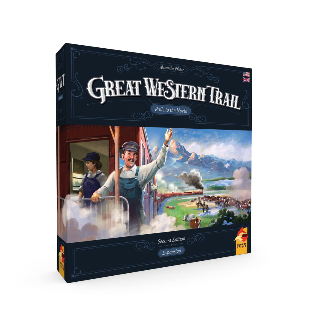 Great Western Trail 2nd Edition Rails to The North Board Game Expansion - New Adventures Await! Strategy Game for Kids & Adults, Ages 12+, 1-4 Players, 75-150 Min Playtime Made by Eggertspiele