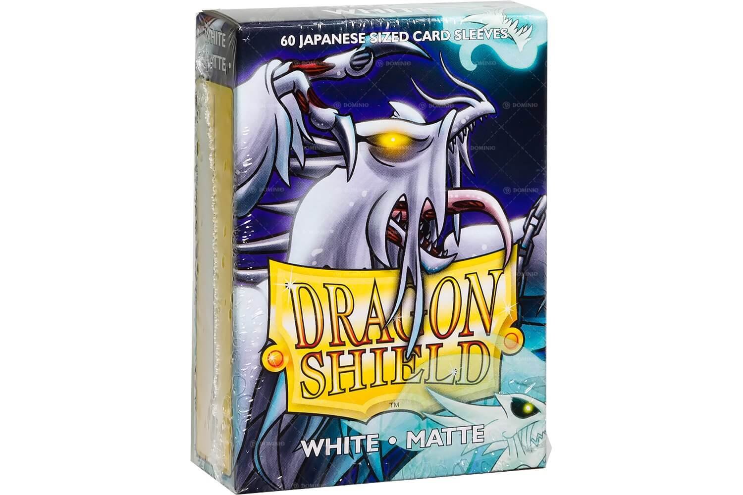 UNIT Dragon Shield Matte Japanese size White 60 ct In box Gaming Accessory by Arcane Tinmen 1