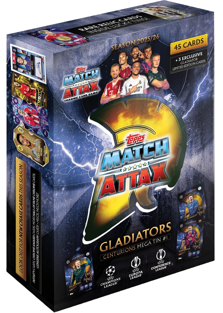 UCC Match Attax 2025 26 Mega Tin Board Game by Topps 1