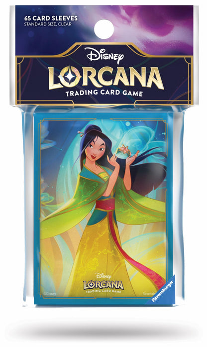 Disney Lorcana TCG Card Sleeve Pack 65 ctn Mulan Set 9 Trading Card Game by Ravensburger 6