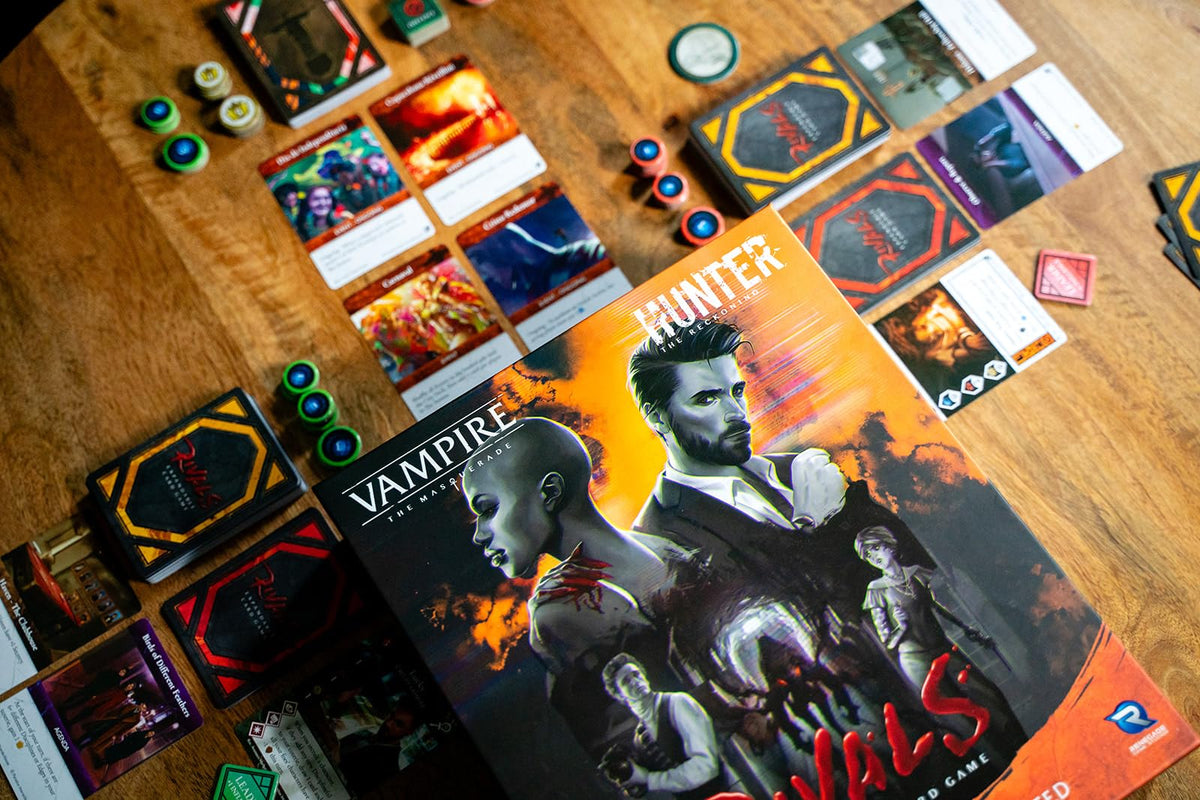 Vampire: The Masquerade Rivals Expandable Card Game The Hunters & The Hunted: Core Set - Everything Needed to Play, Card Game Based On The RPG, Ages 14+, 2-4 Players 6