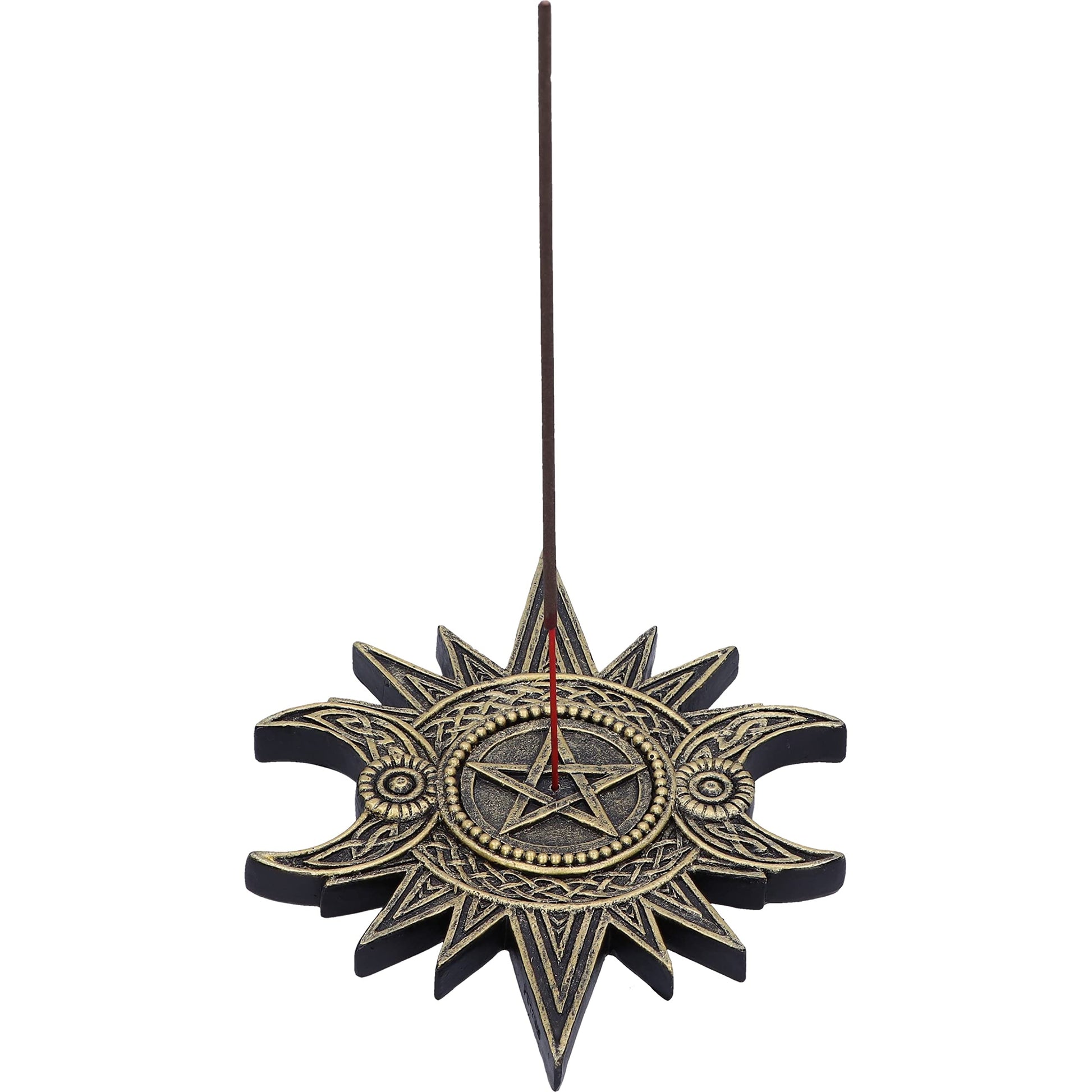 Celestial Worship Triple Moon Incense Burner 17.3cm 6