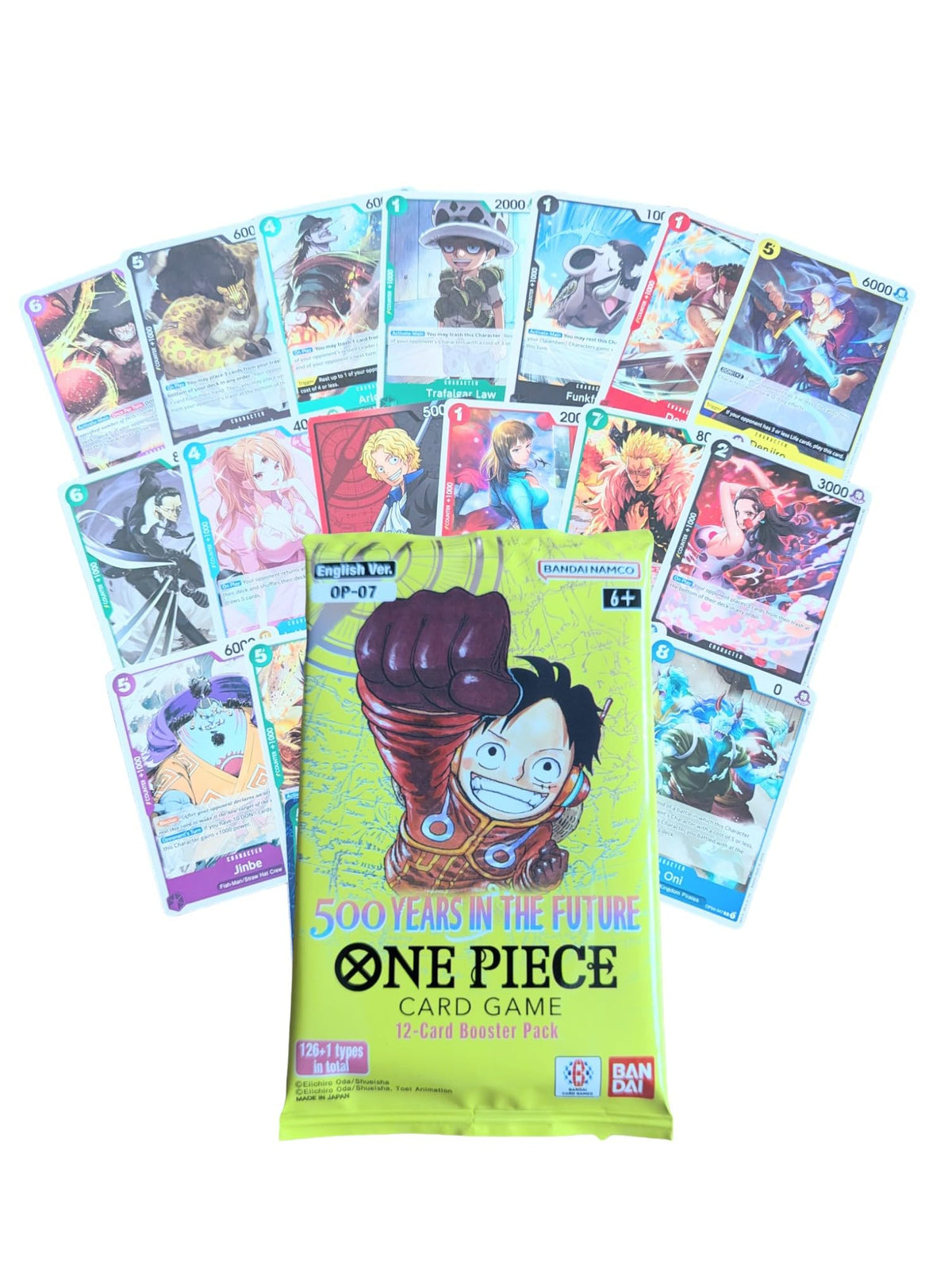 One Piece TCG - Trading Card Game - OP-07 500 Years in the Future - Booster Pack with 12 Cards, English 1