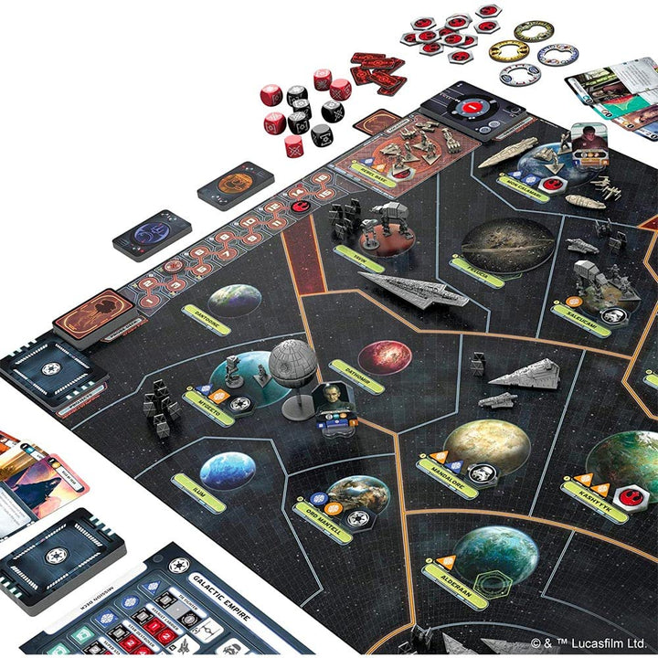 Star Wars: Rebellion Board Game - Epic Galactic Empire vs Rebel Alliance Conflict! Tabletop Miniatures Strategy Game for Adults, Ages 14+, 2-4 Players, 3 Hour Playtime, Made by Fantasy Flight Games