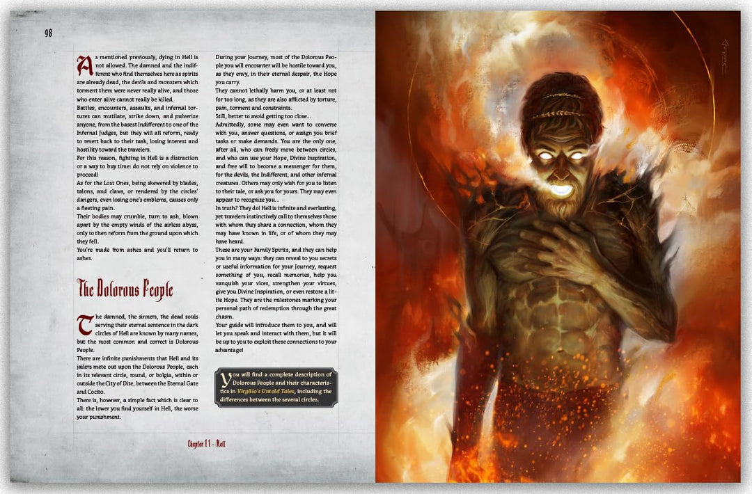 Dantes Guide to Hell Inferno 5E Roleplaying Game by Acheron
