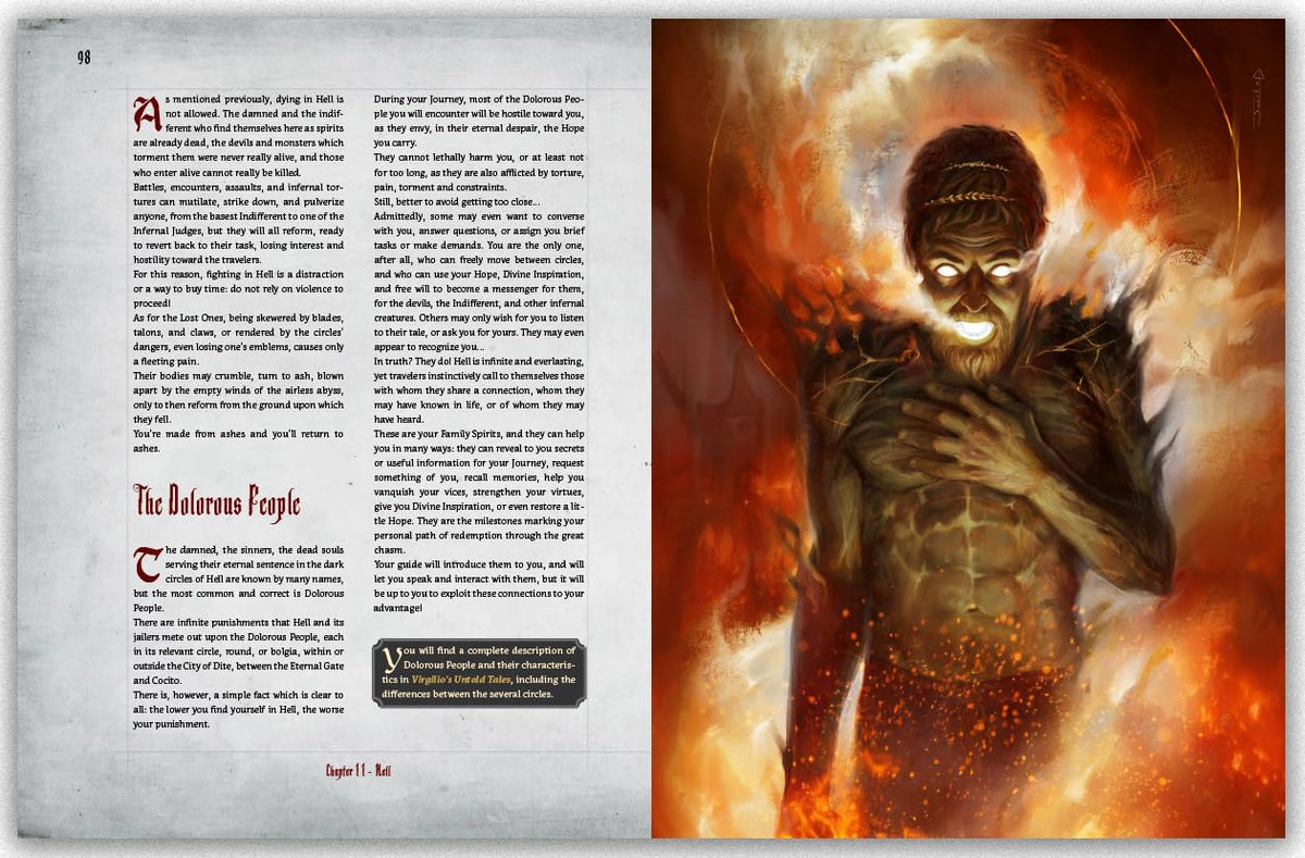 Dantes Guide to Hell Inferno 5E Roleplaying Game by Acheron