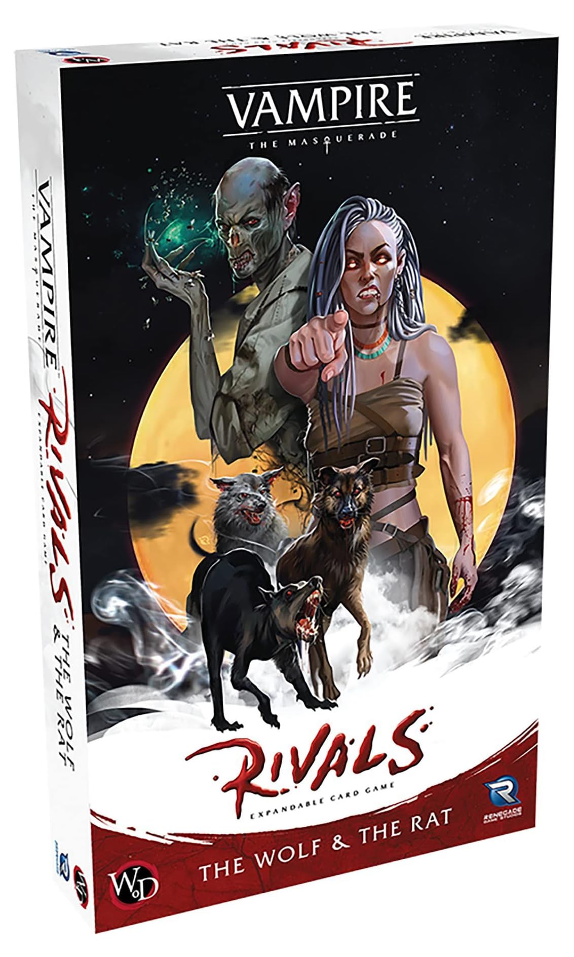 Renegade Games Studios Vampire: The Masquerade Rivals - The Wolf & The Rat Game Expansion - 2-4 Players, Ages 14+, 30-70 Min Game Play 1