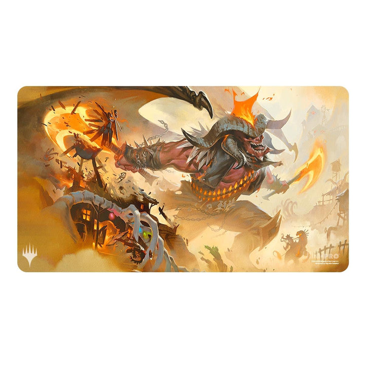 Ultra PRO - Outlaws of Thunder Junction Playmat Ft. Rakdos for Magic: The Gathering, Limited Edition Unique Artistic Collectible Card Gaming TCG Playmat Accessory