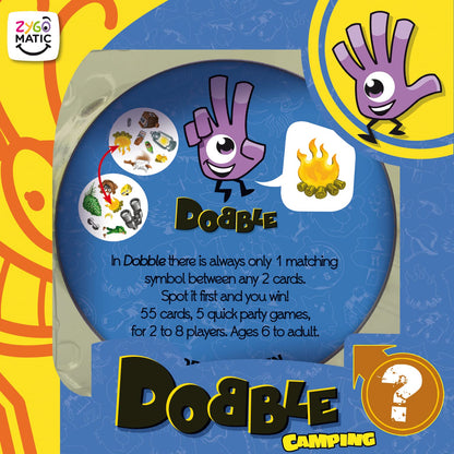 Asmodee | Dobble Camping | Card Game | Ages 6+ | 2-8 Players | 15 Minutes Playing Time 4