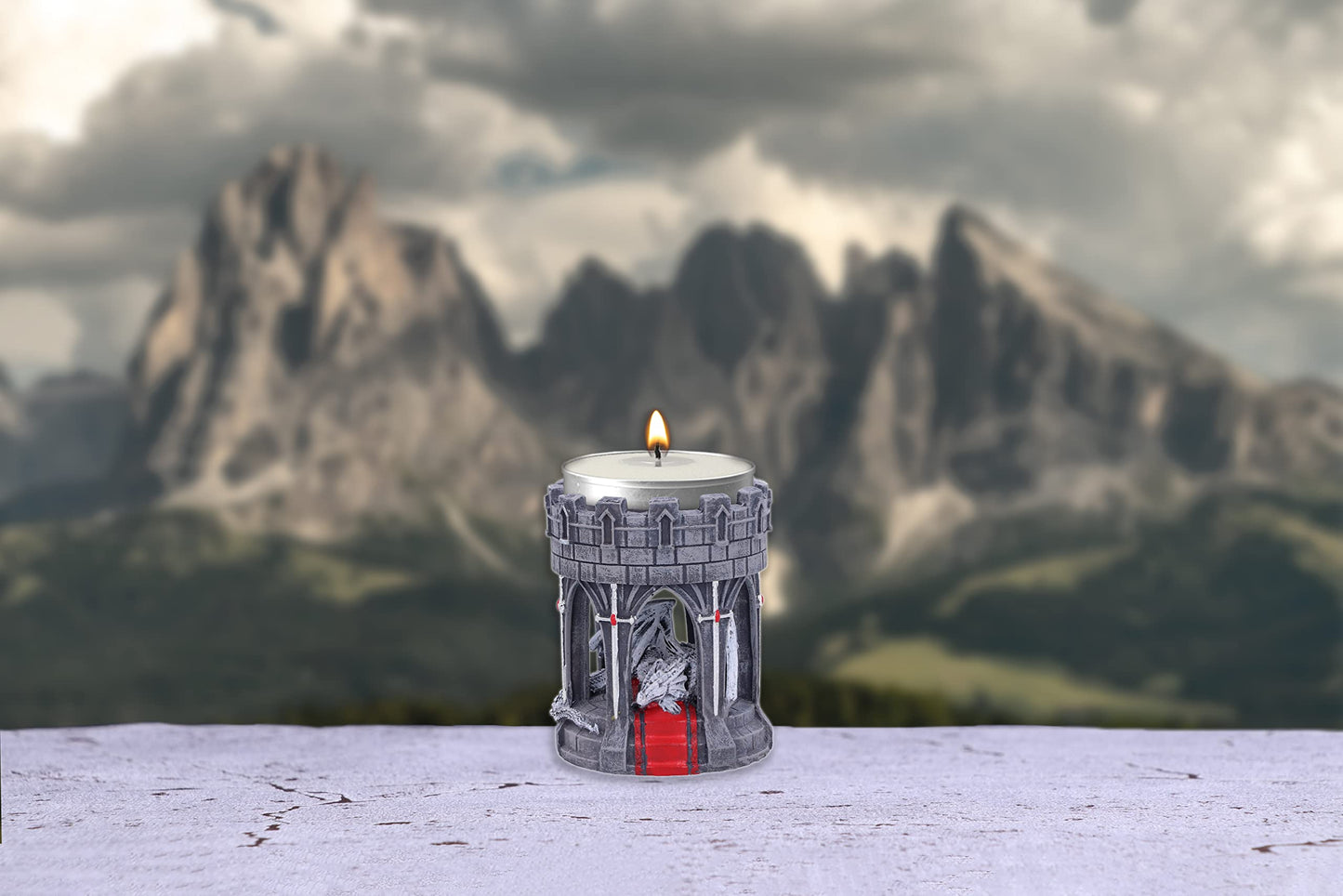 Valour Tea Light Holder 6cm by Anne Stokes 7