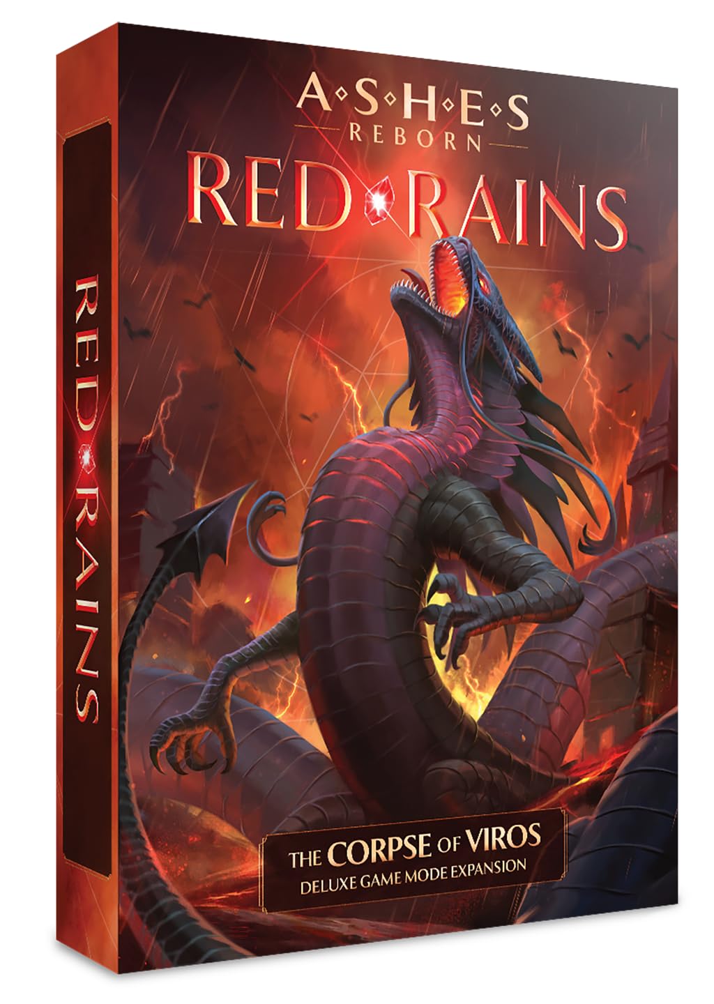 Plaid Hat Games Ashes Reborn: Corpse of Viros Deluxe Game – Cooperative Expansion for 1-2 Players, Ages 14+ – Battle Against The Chimera – Requires Master Set