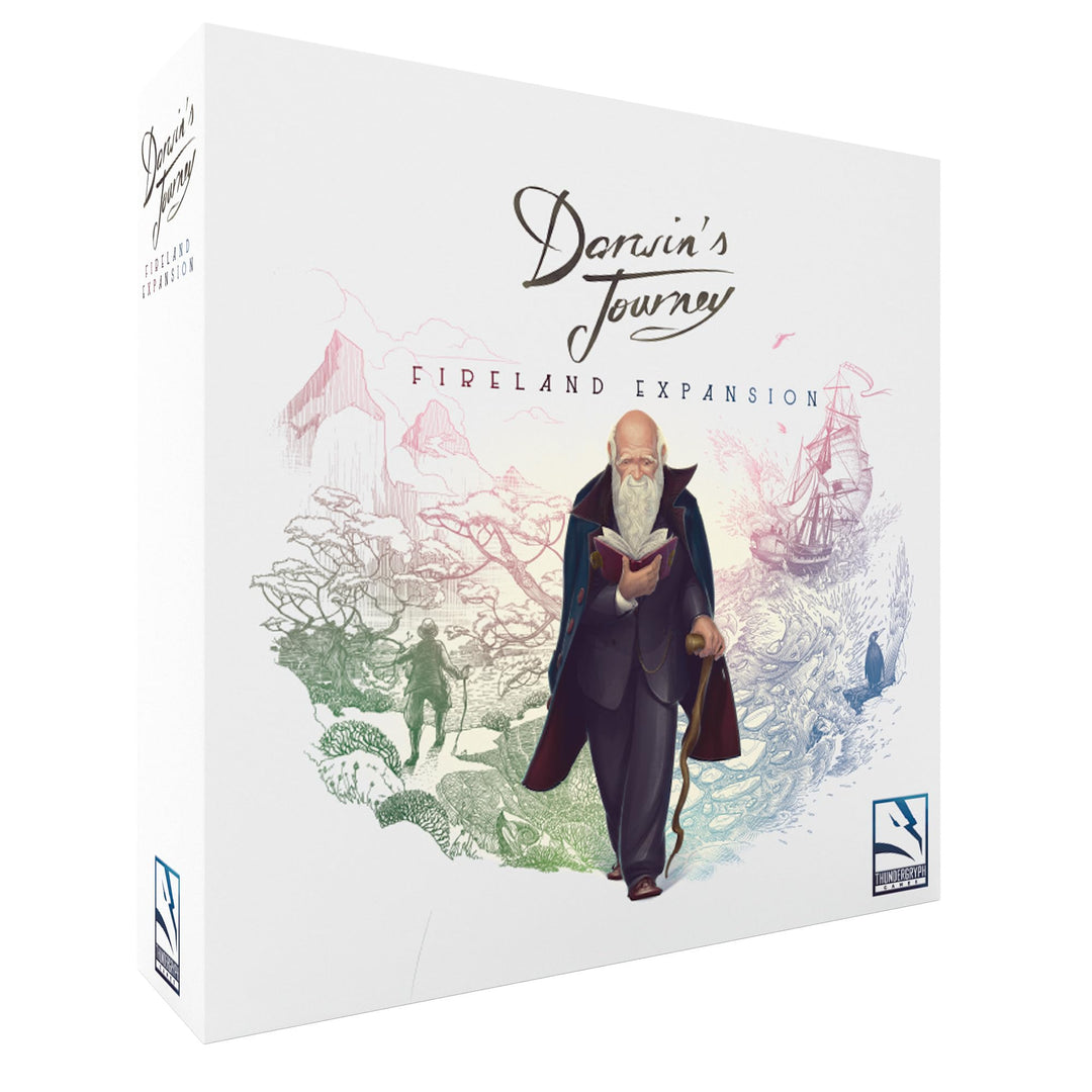 Darwin's Journey: Fireland Expansion - New Adventures Await! Strategy Game of Exploration and Discovery for Kids and Adults, Ages 14+, 1-4 Players, 30-120 Min Playtime, Made by Thundergryph Games