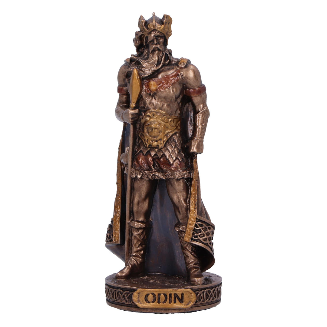 Odin God of War Mini Bronze Figurine 8.3cm