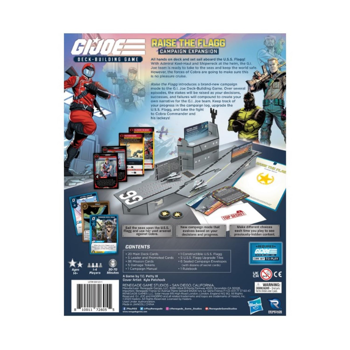 Raise the Flagg Campaign Exp G I JOE Deck Building Game Board Game by Renegade Studio 2
