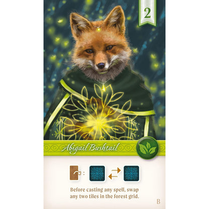 Nocturne Board Game Set Collection and Bidding Play as Fox Mystics Find Magical Items 7
