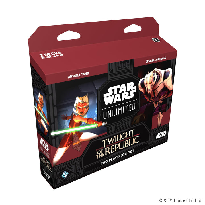 Fantasy Flight Games Star Wars: Unlimited TCG Twilight of The Republic Starter Set - Master The Clone Wars! Trading Card Game for Kids and Adults, Ages 12+, 2 Players, 20 Min Playtime, Made