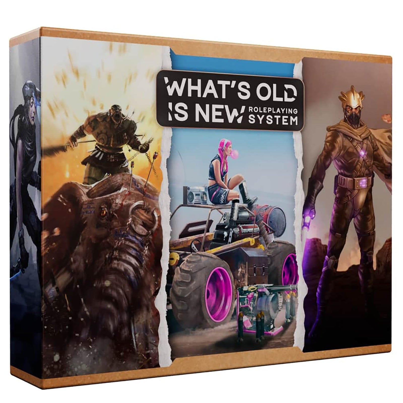 Modiphius Entertainment: WOIN Starter Box Set - What's Old is New Roleplaying System, Tabletop RPG, All-in-One Kit Includes Booklets, Maps & Dice 1