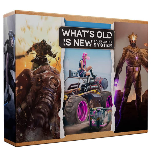 Modiphius Entertainment: WOIN Starter Box Set - What's Old is New Roleplaying System, Tabletop RPG, All-in-One Kit Includes Booklets, Maps & Dice 1