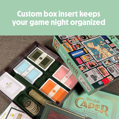 Keymaster Games Caper Europe | Strategic Two-Player Board Game | A Head-to-Head Card Drafting Game of Planning The Perfect Heist in Four Unique International Cities | Ages 10+ 2