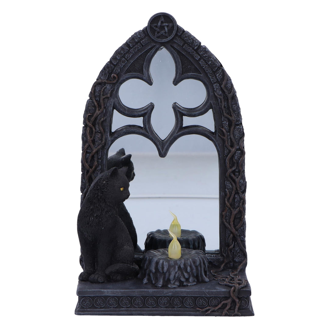 Magic Mirror Cat Figurine 21cm