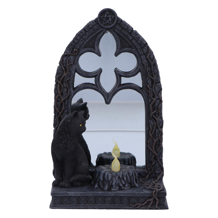 Magic Mirror Cat Figurine 21cm