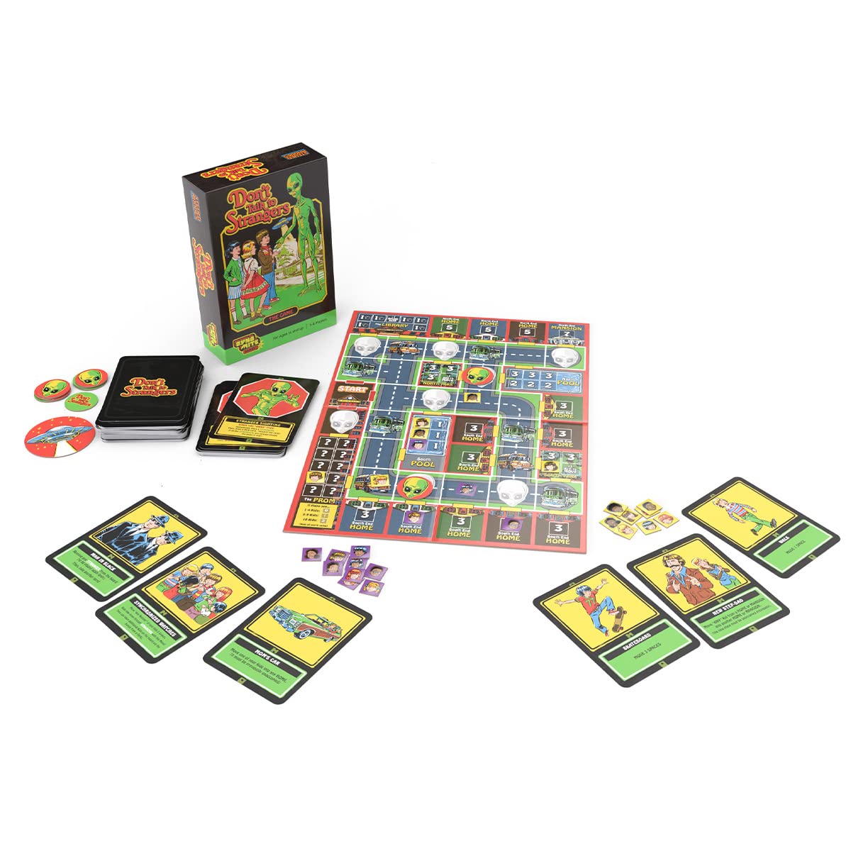 Cryptozoic Entertainment Don’t Talk to Strangers - Board Game - 1-4 Players - Steven Rhodes Artwork - Dynomite Games 2