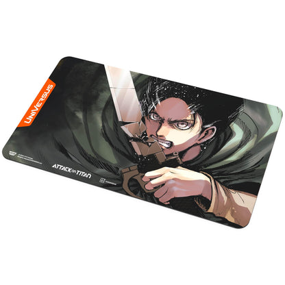 UniVersus Attack on Titan: Battle for Humanity - Eren Yeager Playmat - 24 x 14 Neoprene Mat, Tabletop Card Game Accessory, UVS Games, Licensed 5