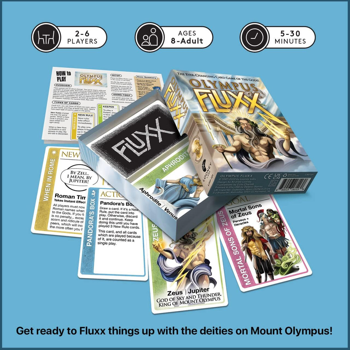 Olympus Fluxx Board Game