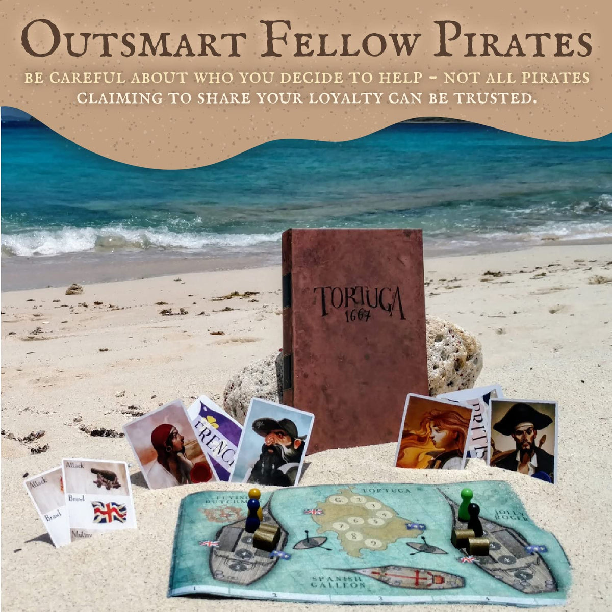 Tortuga 1667 Board Game by Facade 4