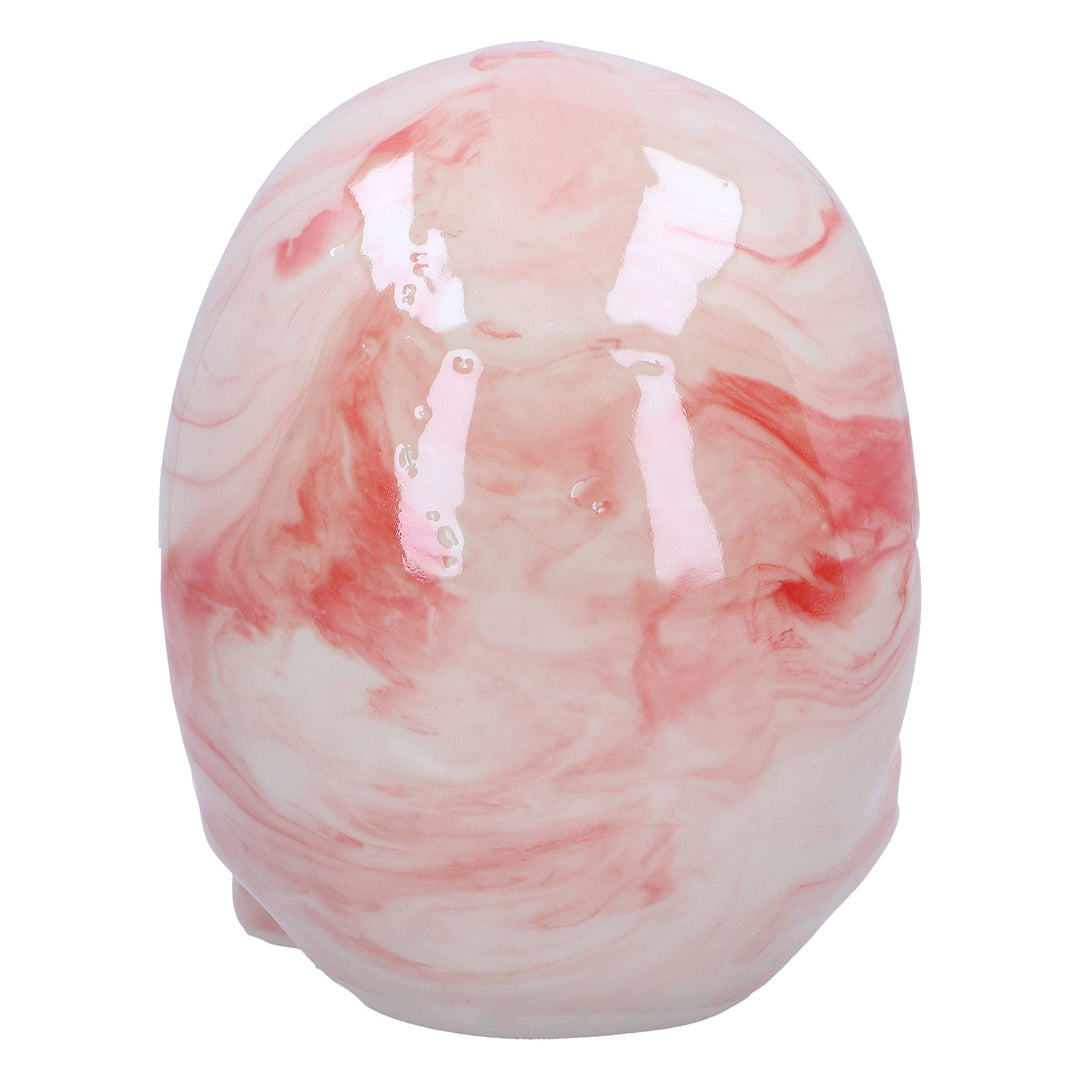 Marbellum Pink Marble Skull Large 13.5cm