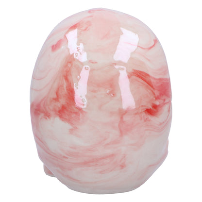 Marbellum Pink Marble Skull Large 13.5cm 4