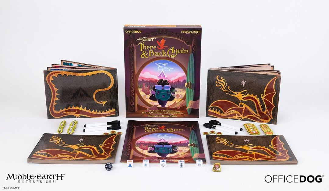 The Hobbit There and Back Again Dice Game by Office Dog