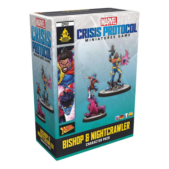 Marvel: Crisis Protocol Bishop & Nightcrawler Character Pack - X-Men Miniatures with Advanced Abilities! Tabletop Superhero Game, Ages 14+, 2 Players, 90 Minute Playtime, Made by Atomic Mass Games