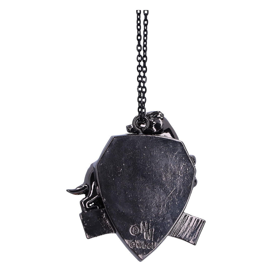Harry Potter Hufflepuff Crest Silver Weighted Hanging Ornament 6cm