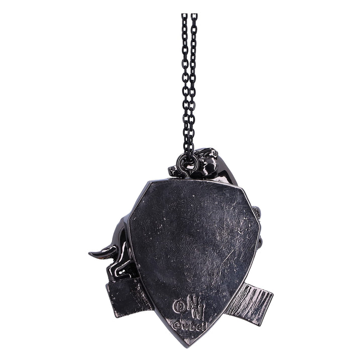 Harry Potter Hufflepuff Crest Silver Weighted Hanging Ornament 6cm