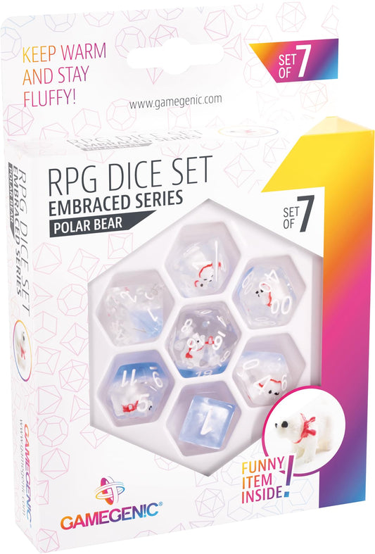 Unit Gamegenic Embraced Series Green Skull RPG Dice Set 7PCS Multicolor 1