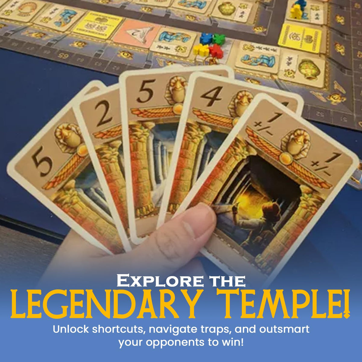 Queen Games Luxor Strategy Board Game for Families, Adults, Kids Ages 8+, 2-4 Players 5