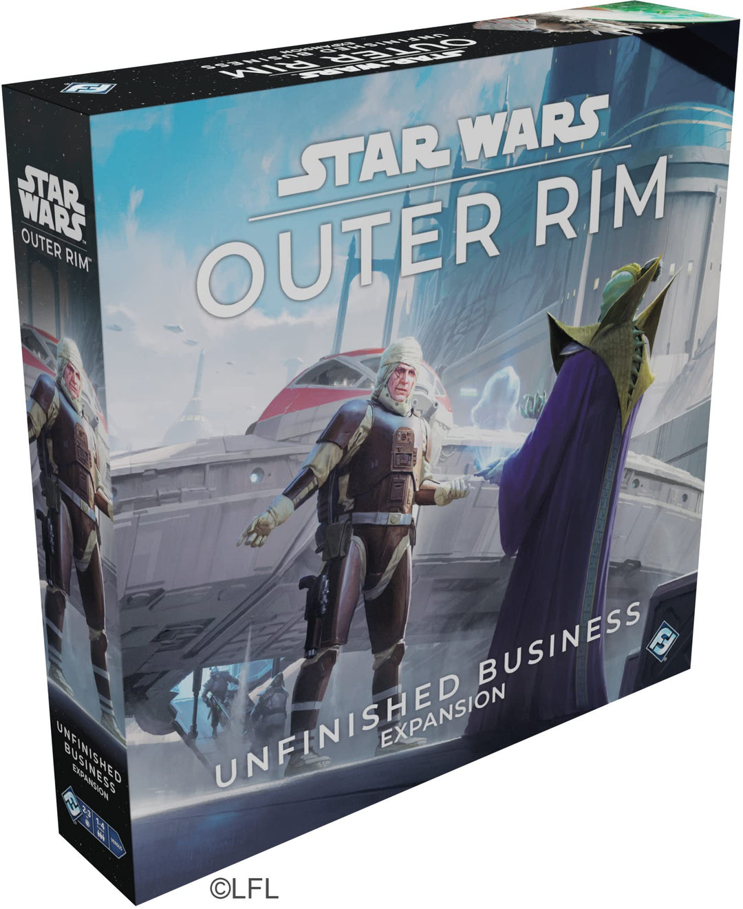 Star Wars: Outer Rim - Unfinished Business Expansion - Strategy Game, Adventure Game for Kids & Adults, Ages 14+, 1-4 Players, 3-4 Hour Playtime, Made by Fantasy Flight Games