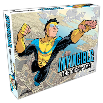 Mantic Games: Invincible: The Dice Game - Fast Paced Push Your Luck Dice Rolling Game, Comic Book Card & Dice Battle Game, Ages 10+, 2+ Players 1