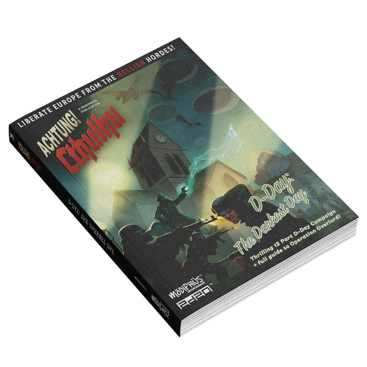 Modiphius Entertainment: Achtung! Cthulhu 2d20 - D-Day: The Darkest Day - Softcover RPG Book, Horror Campaign, Tabletop Role Playing Game