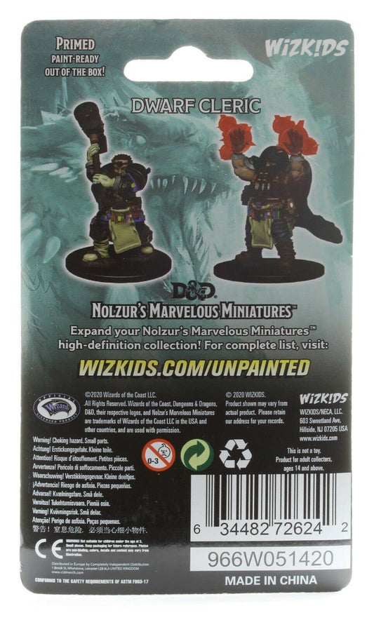 Dwarf Male Cleric D and D Nolzurs Marvelous Unpainted Miniatures W1 Miniature Game by Wiz Kids 2