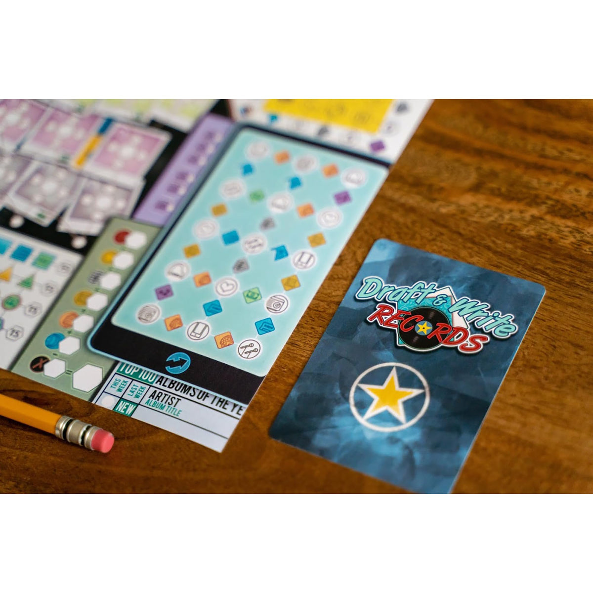 Draft and Write Records Board Game by Inside Up 4