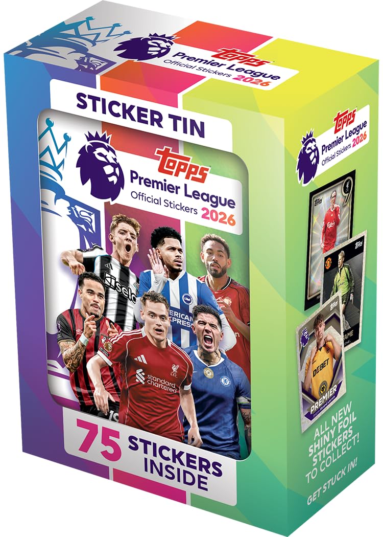 Premier League 2026 Stickers Mini Tin Board Game by Topps 1
