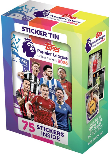 Premier League 2026 Stickers Mini Tin Board Game by Topps 1