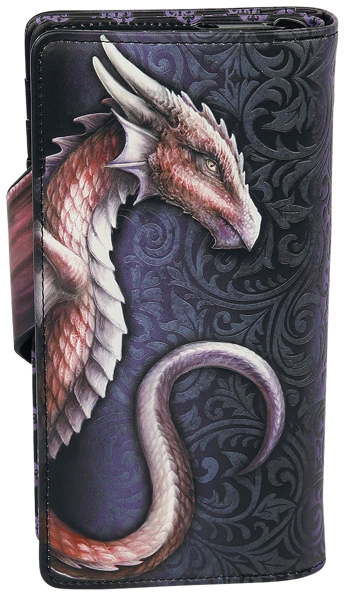 Take Flight Flying Gold Dragon Embossed Purse Red 18.5cm