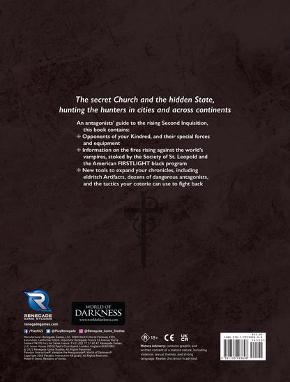 Vampire the Masquerade RPG Second Inquisition Roleplaying Game 4