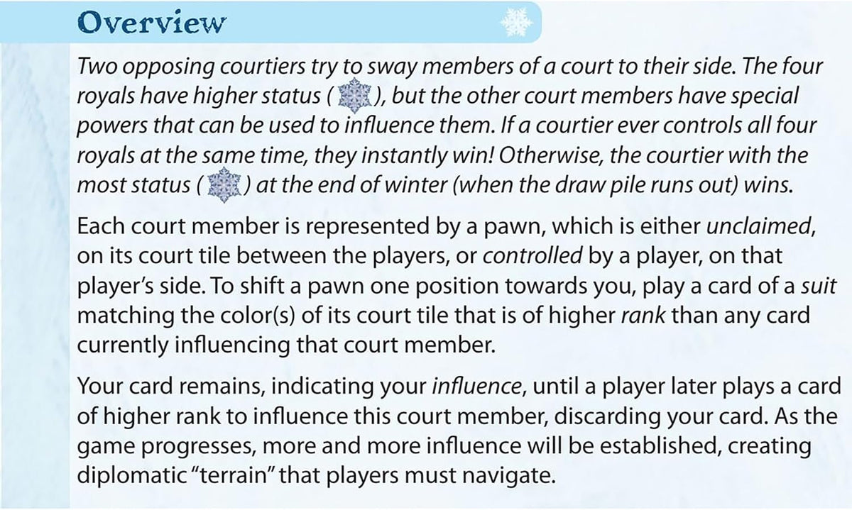 Winter Court Board Game