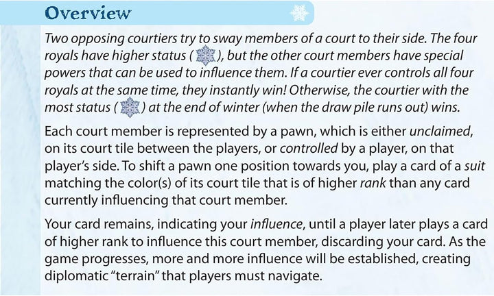 Winter Court Board Game by Rio Grande