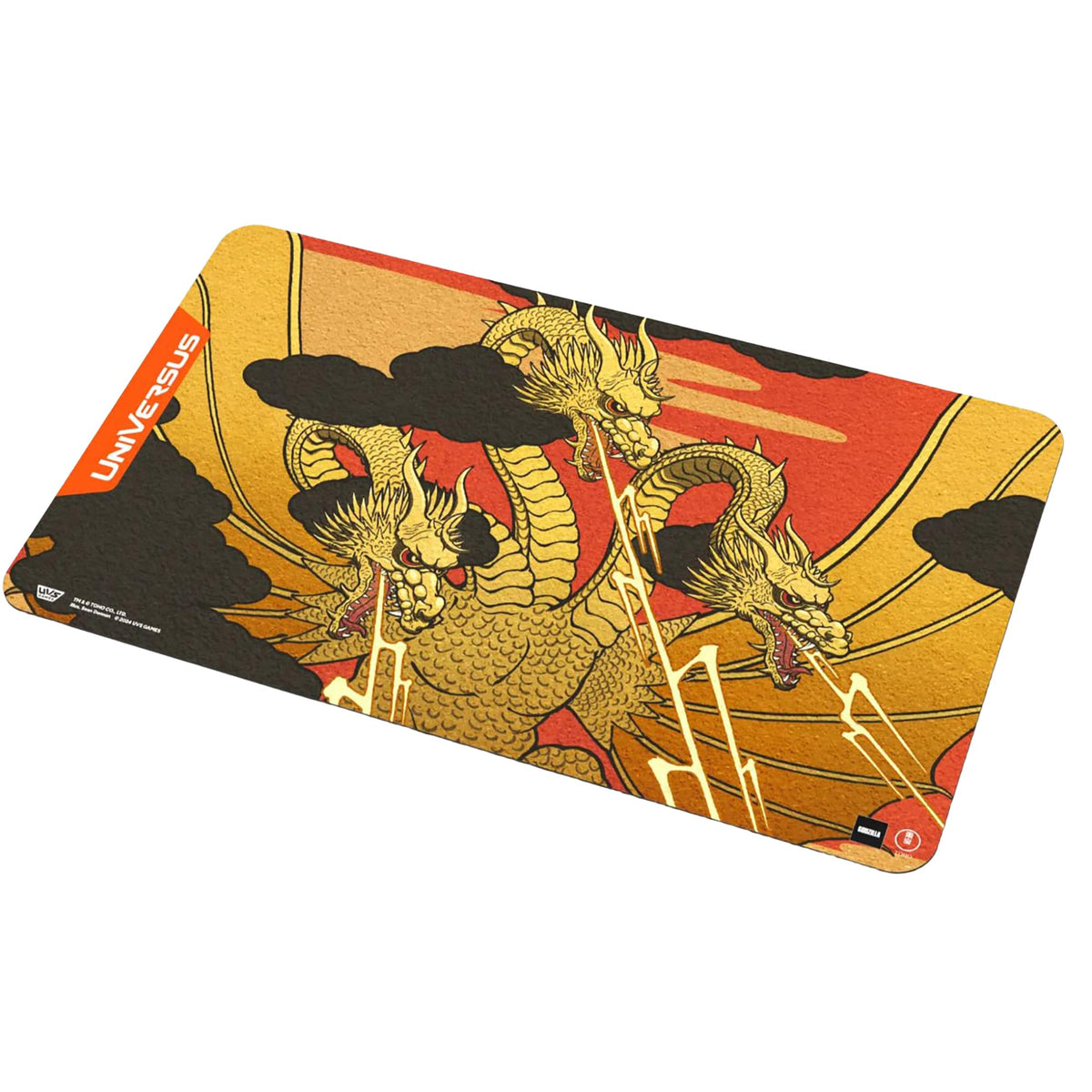 UniVersus Godzilla Challenger Series - King Ghidorah Playmat - 24 x 14 Neoprene Mat, Tabletop Card Game Accessory, UVS Games, Officially Licensed 3